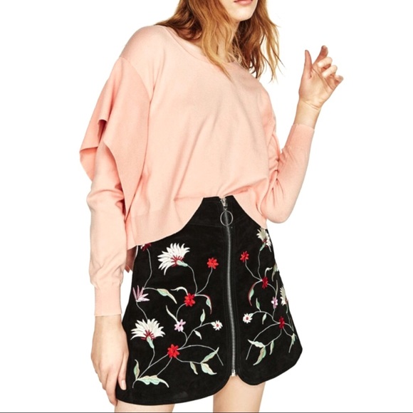 Zara Sweaters - {Zara} Side-frill Sweater